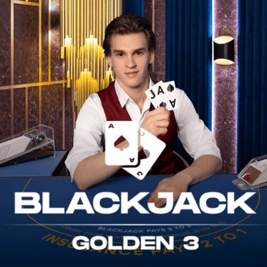 Golden Blackjack 3 game tile